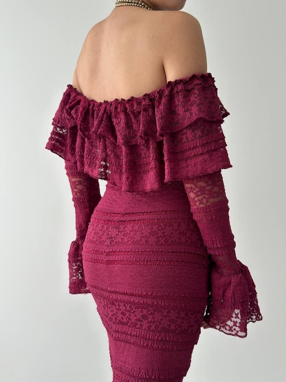 платье на вечер,бордовое платье,кружевные платья,длинное платье,красное вечернее платье