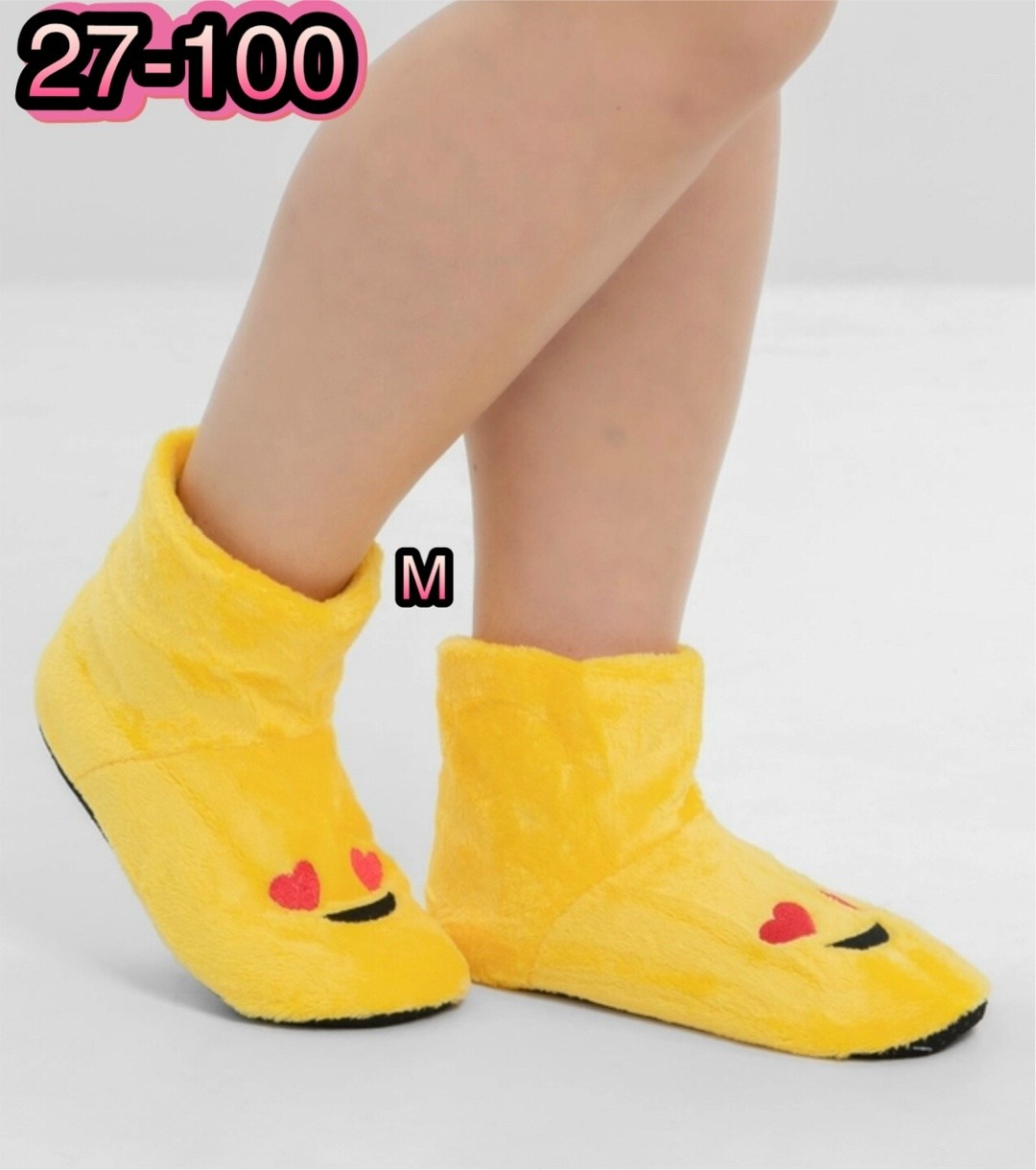 домашние тапочки сапожки,домашние тапочки,тапочки утепленные,тапки смайлики,тапочки сапожки