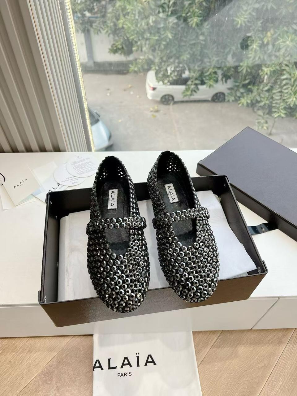 балетки alaia,, женская, лето 2025,женские балетки