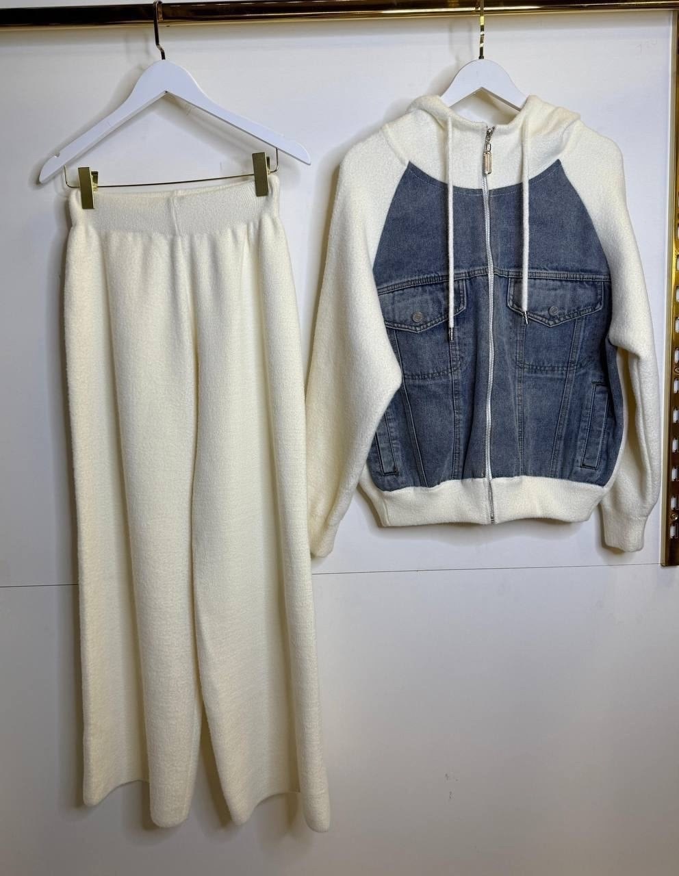 костюм повседневный,джинсовый кардиган,джинсовая куртка,костюмы двойки,толстовка в стиле