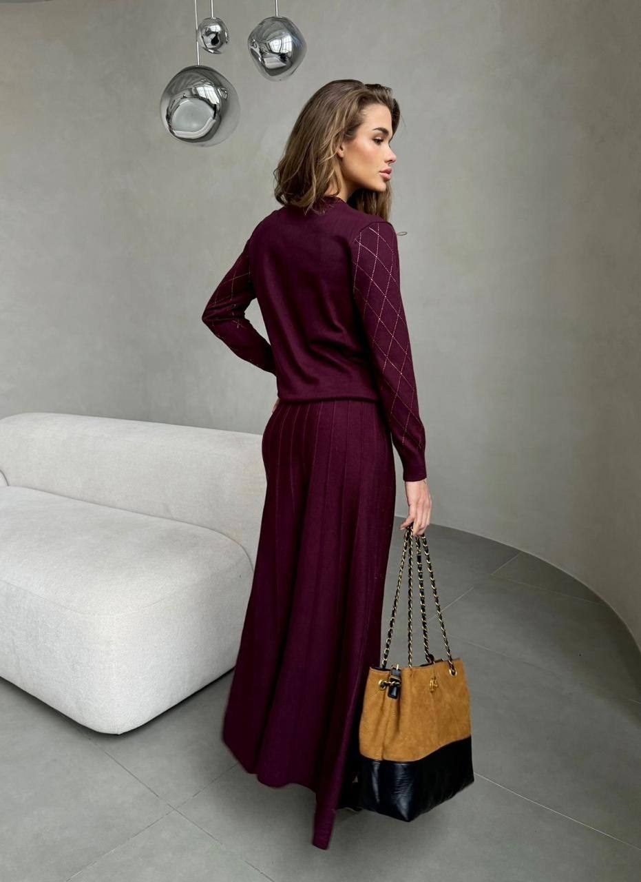 трикотажные костюмы,костюм с длинной юбкой,юбка и джемпер,костюм трикотажный с юбкой,вязаная юбка