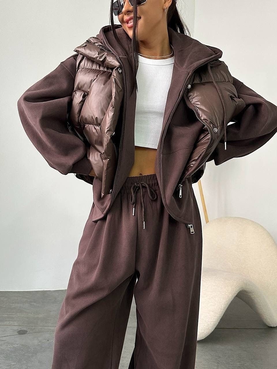 костюм на флисе,костюм тройка женский,спортивные костюмы,костюм женский на флисе,теплый костюм