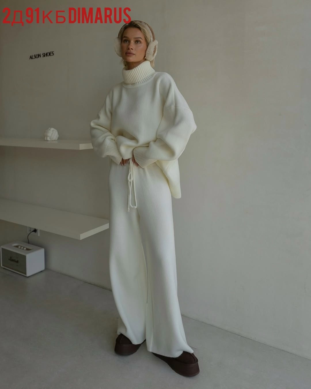 вязаный костюм оверсайз,трикотажный костюм,костюм оверсайз с брюками,костюм с брюками,костюм повседневный