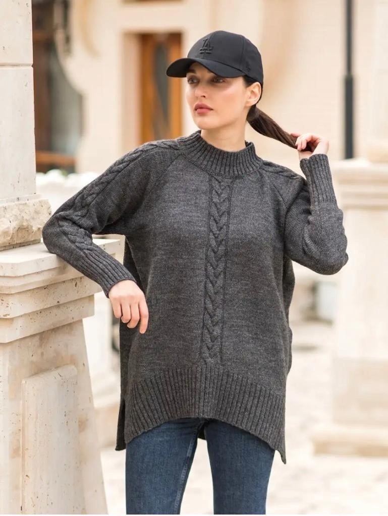 свитера женские,джемпер,удлиненный джемпер,свитер женский джемпер,джемпер с удлиненной спинкой