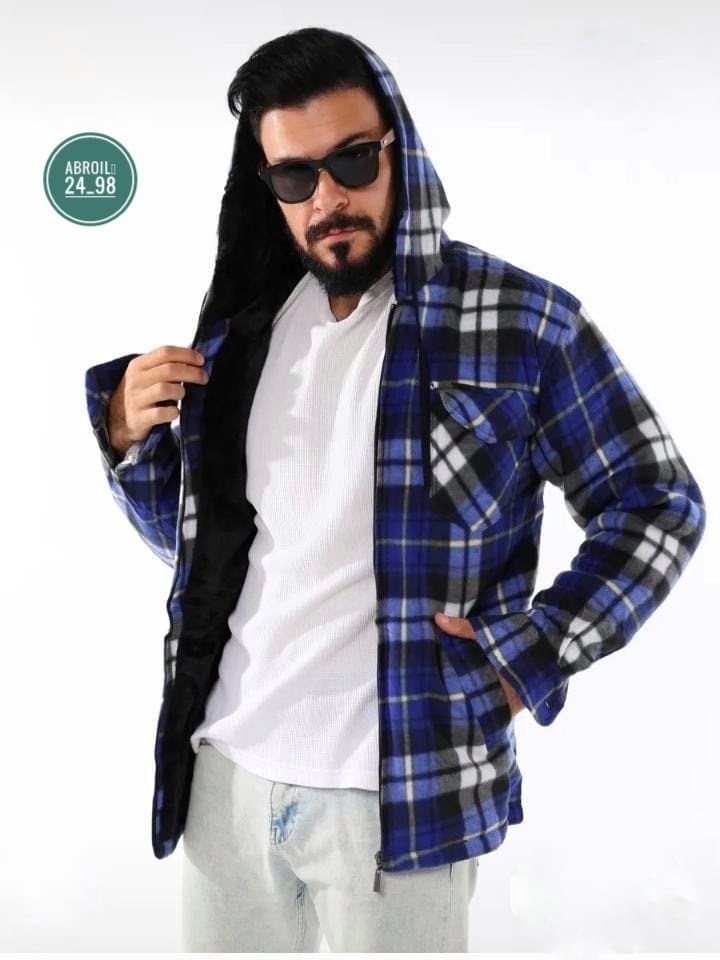 куртка рубашка,рубашка мужская с капюшоном,теплая рубашка,рубашка теплая на флисе,утепленная рубашка