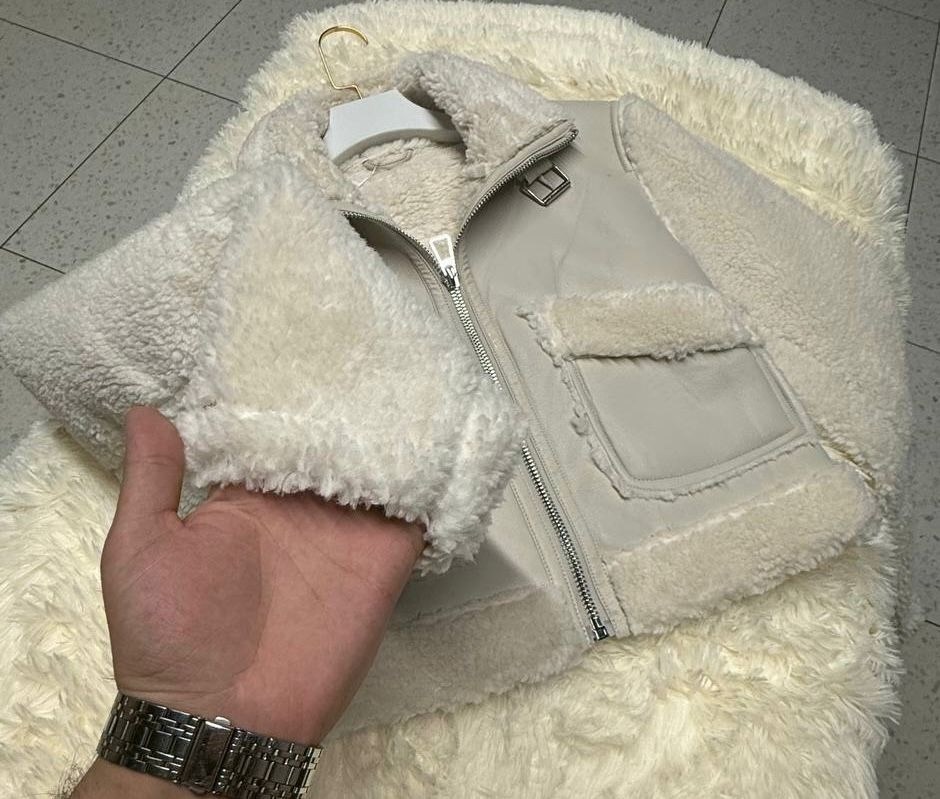 куртка дубленка,модная куртка,белая дубленка,теплая куртка,меховая куртка