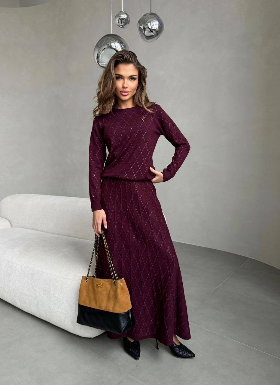 трикотажные костюмы,костюм с длинной юбкой,юбка и джемпер,костюм трикотажный с юбкой,вязаная юбка