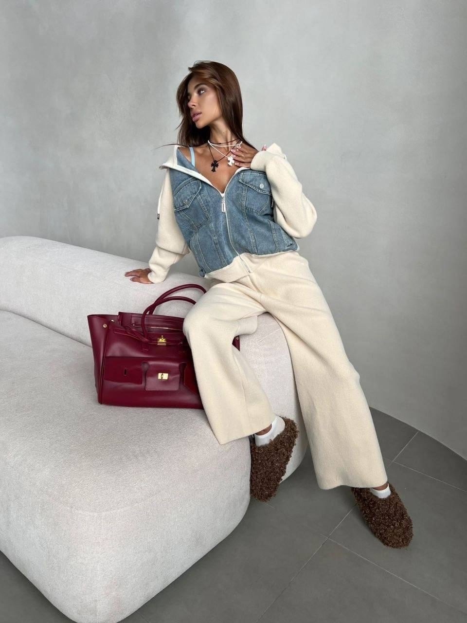 костюм повседневный,джинсовый кардиган,джинсовая куртка,костюмы двойки,толстовка в стиле