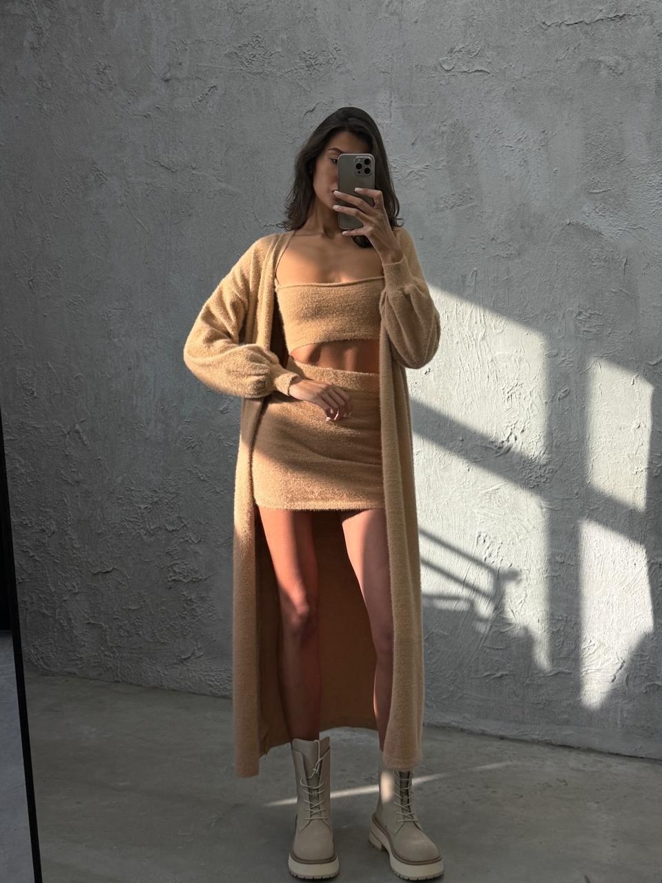 трикотажные костюмы,костюм женский серый,вязаные костюмы,кардиган