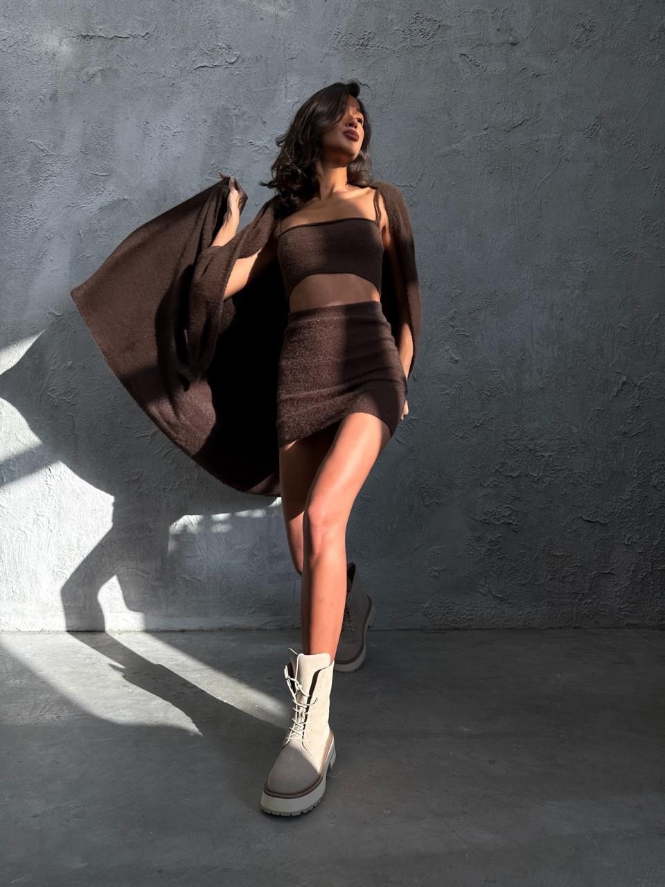 трикотажные костюмы,костюм женский серый,вязаные костюмы,кардиган