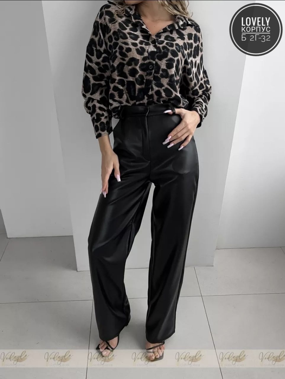 брюки палаццо прямые кожаные vodejde,брюки палаццо прямые кожаные,кожанные брюки клеш,брюки эко кожа,брюки из экокожи палаццо