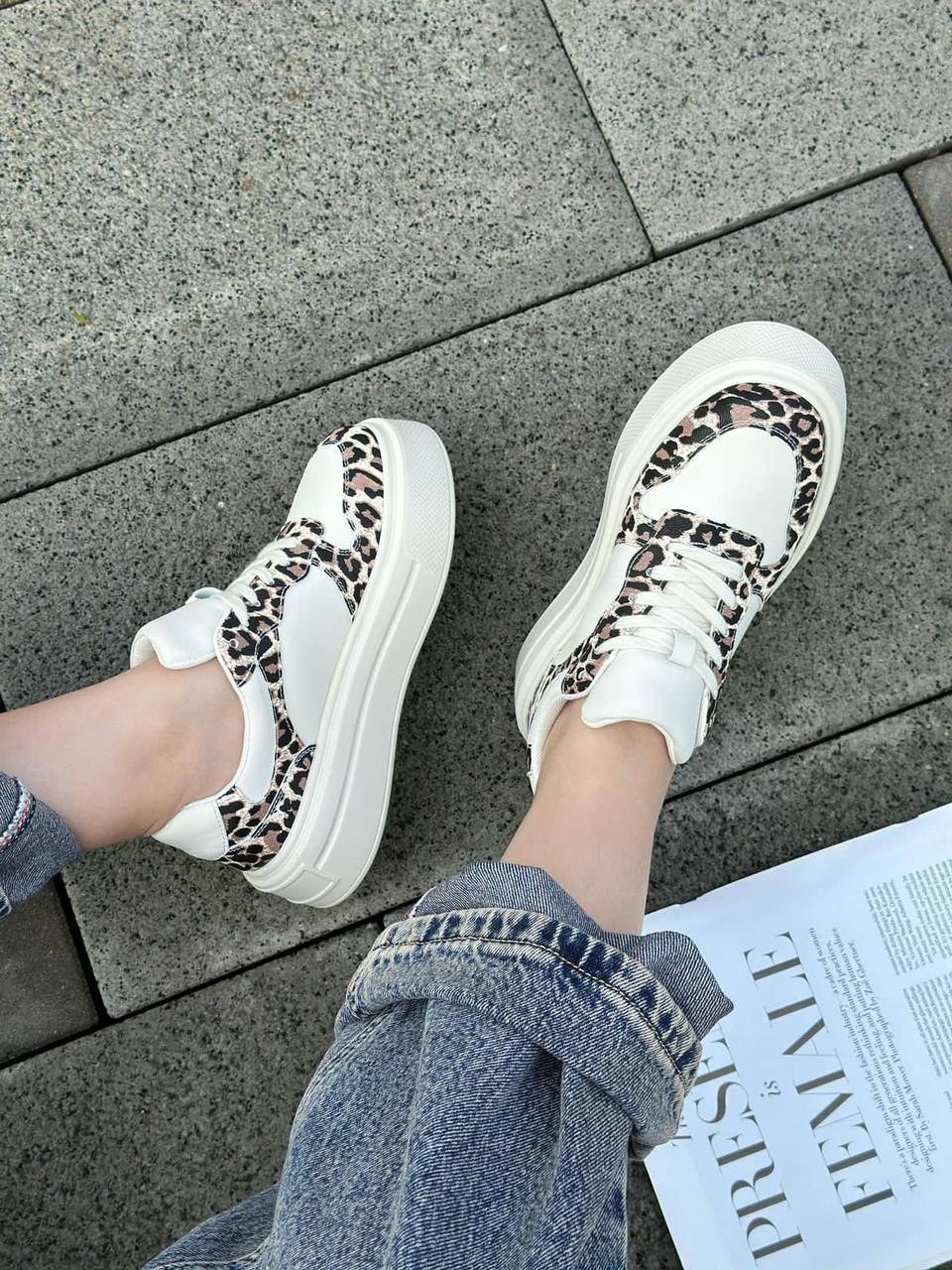 , женская,кроссовки леопардовые,кроссовки женскиe,женские кроссовки с леопардовым принтом