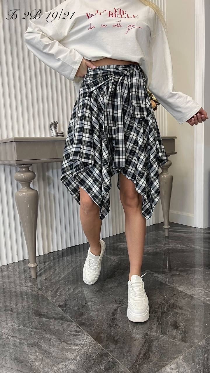 юбка мода,юбка,юбка в клетку,кофта с юбкой