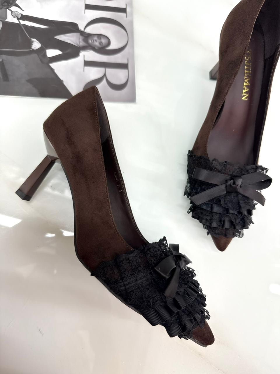 женские туфли лодочки,,женские туфли на высоком каблуке,туфли с бантами,туфли женские