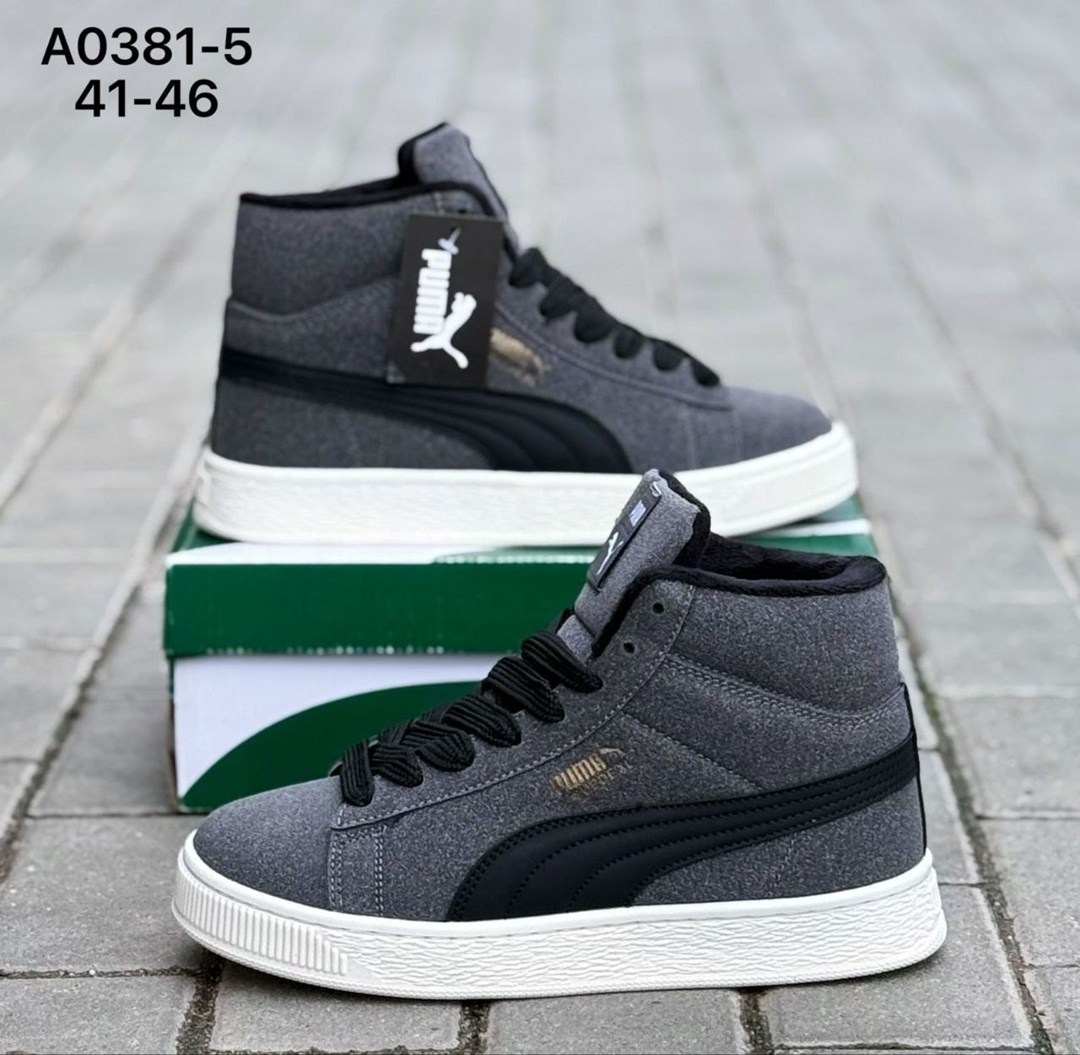 зимние кроссовки puma,кроссовки зимние пума suede,мужские кроссовки puma,кроссовки puma,