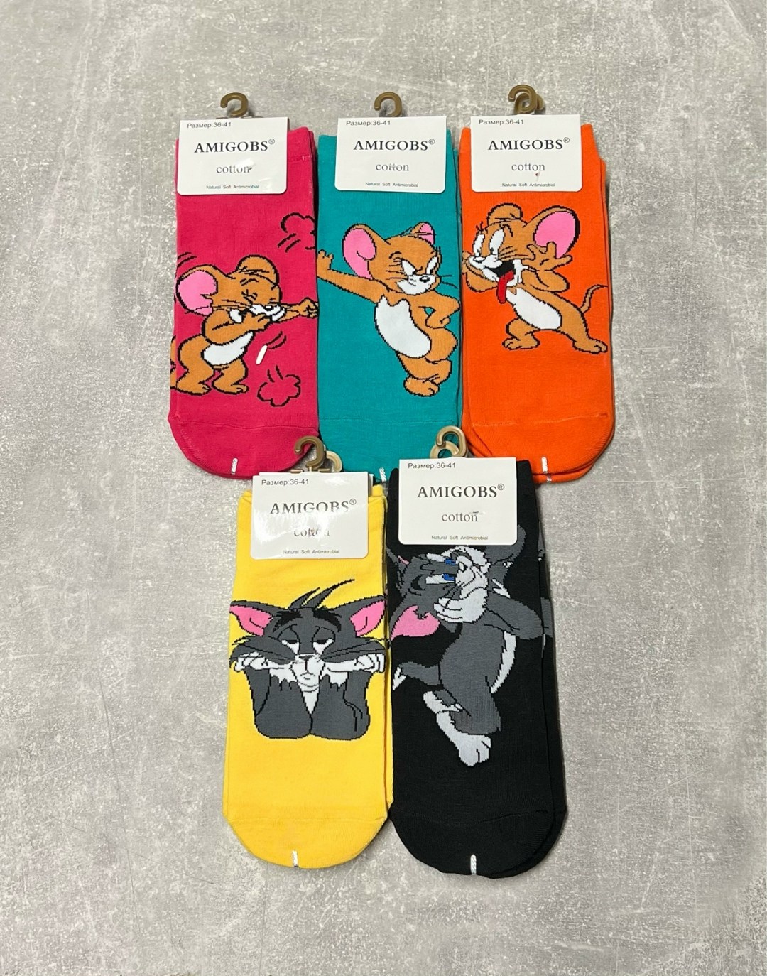 комплект носков amigobs,носки том и джерри,носки amigobs,носки женские,комплект носки женские
