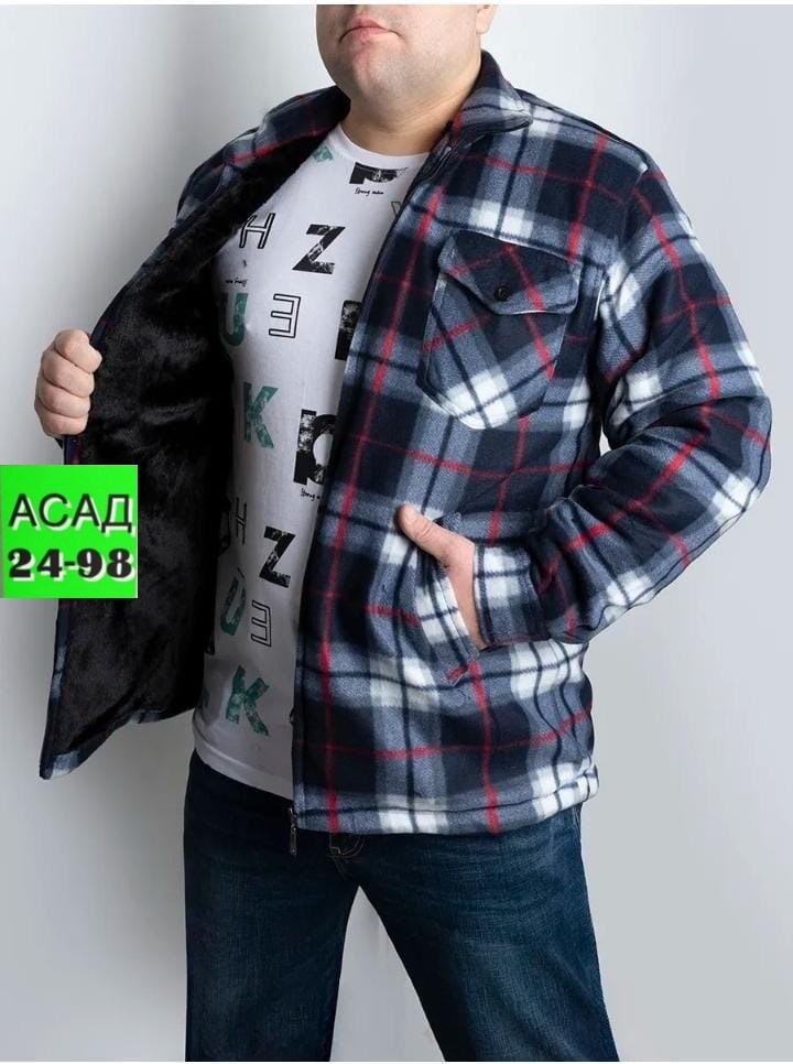 рубашка теплая на флисе,рубашка теплая,утепленная рубашка,куртка рубашка,рубашка в клетку с капюшоном