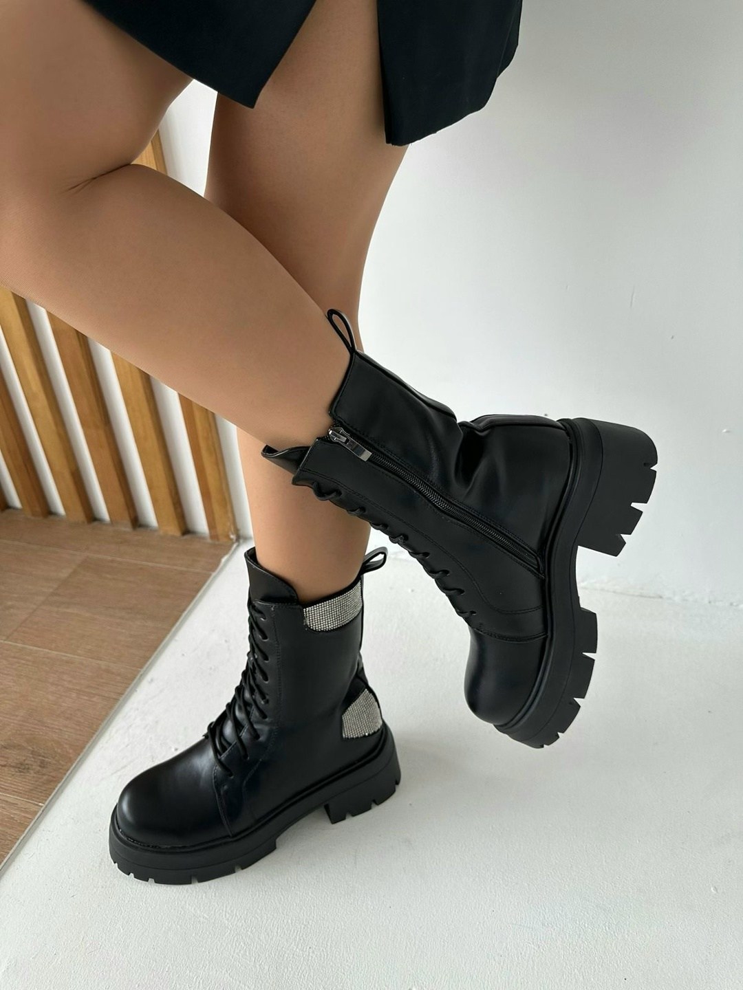 ,женские ботинки, женская зимняя, женская,стильные ботинки