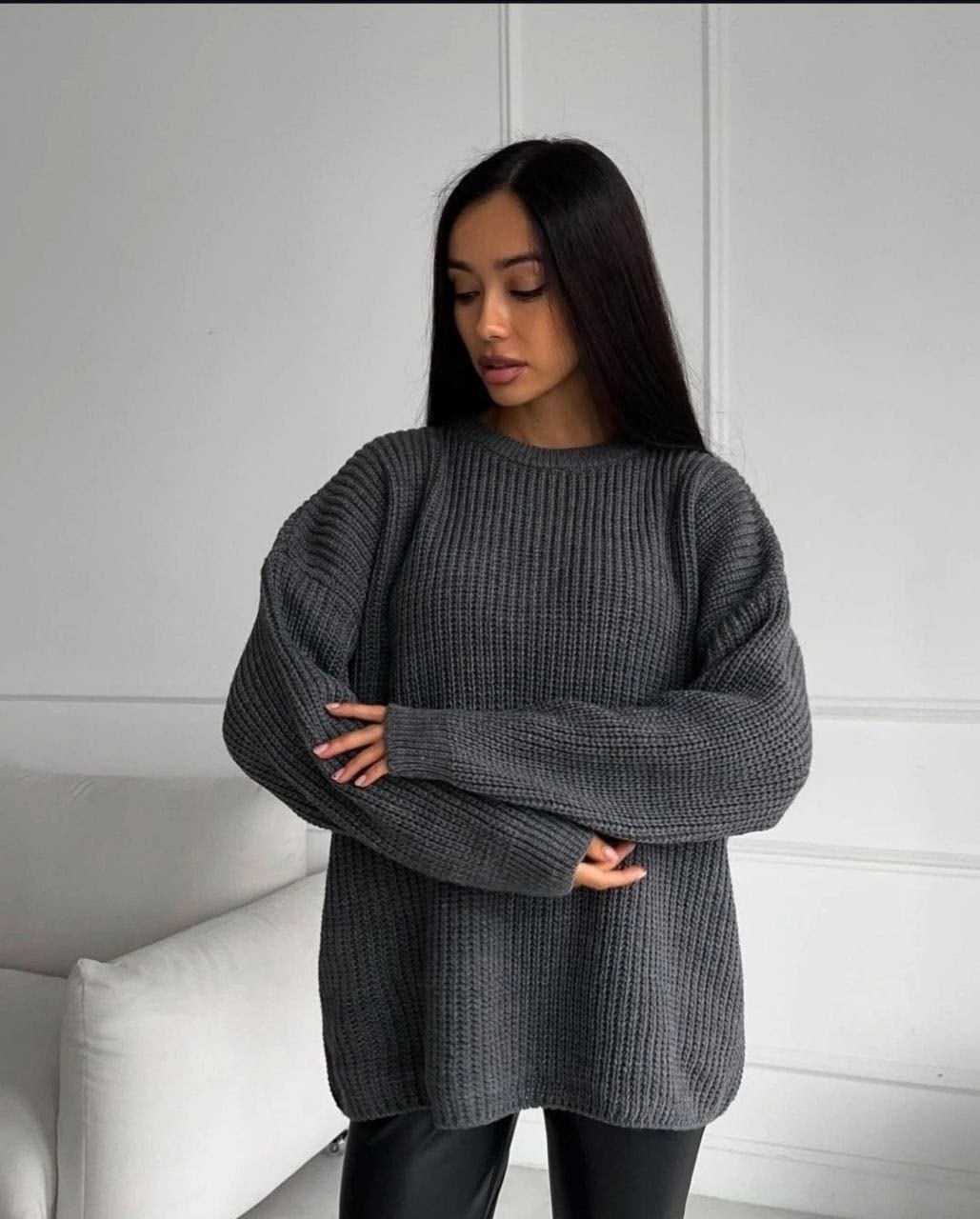 свитер оверсайз вязаный длинный cherrykey,свитер оверсайз вязаный длинный,свитер оверсайз вязаный,женский свитер оверсайз вязаный,свитер женский оверсайз джемпер вязаный