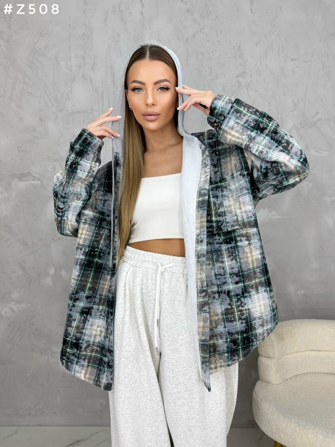рубашка с капюшоном,рубашка женская в клетку оверсайз,рубашка оверсайз в клетку с капюшоном,рубашка с капюшоном оверсайз,рубашка теплая