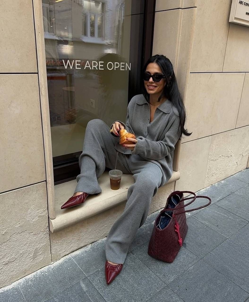 модные образы,мода стиль,стильные образы,трикотажные костюмы,уличная мода