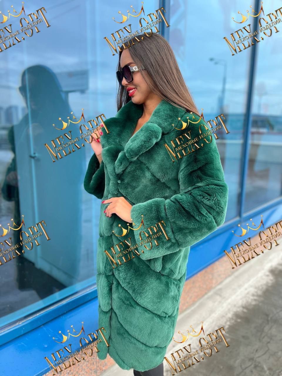зеленая норковая шуба,шуба из эко меха,шубки,шуба изумрудного цвета,шуба из бобрика
