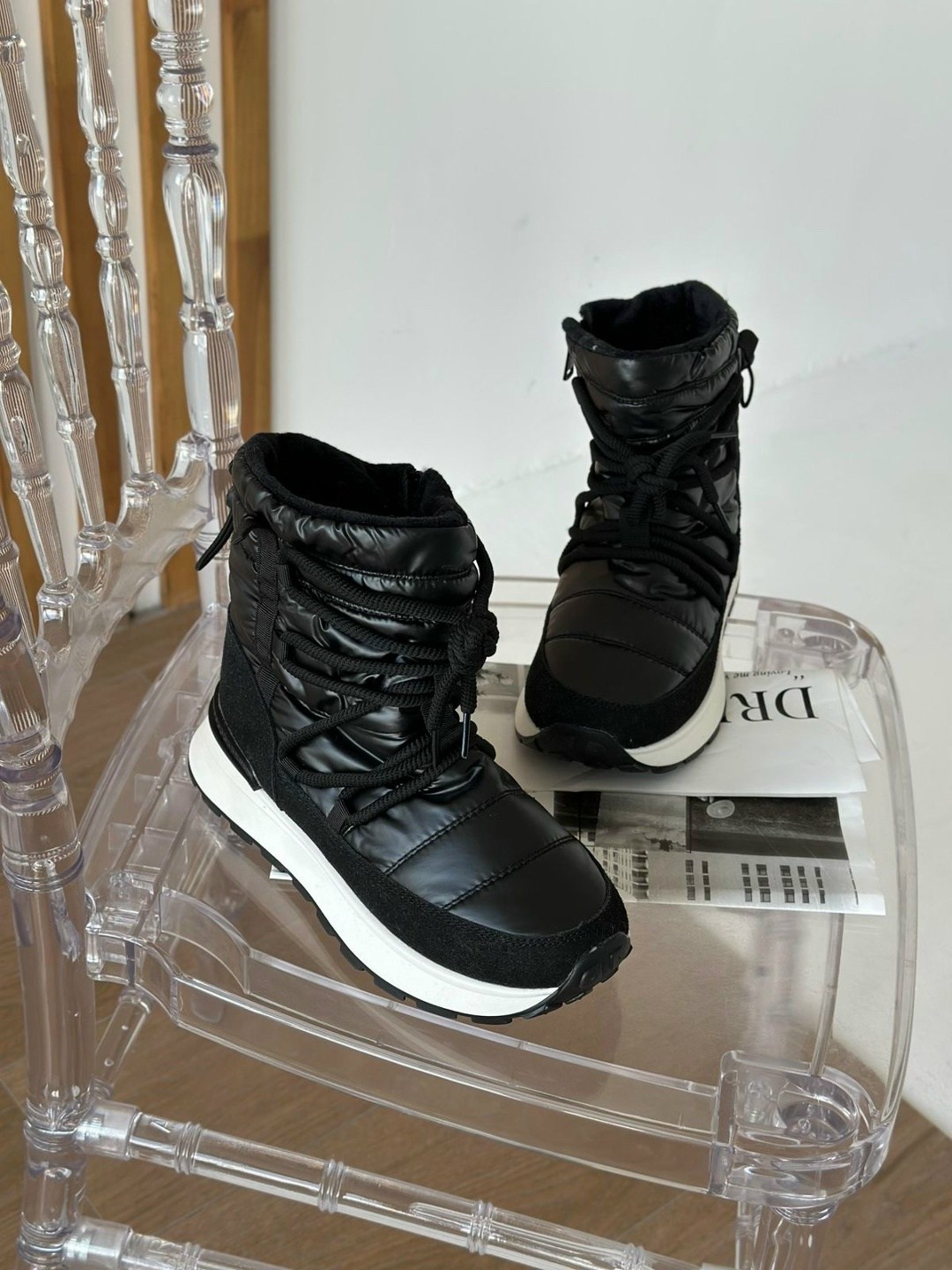 женские дутики,, дутики,дутики черные,зимние женские дутики