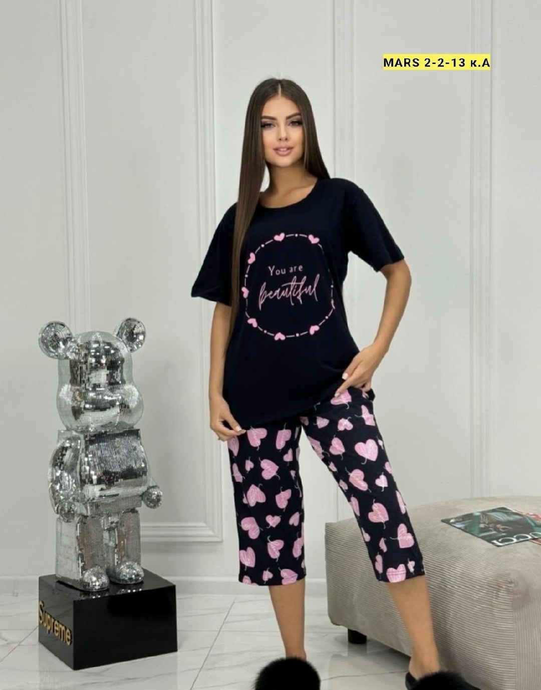 женская пижама с бриджами,пижама женская,пижама женская домашний комплект,домашняя одежда пижама,женская пижама комплект