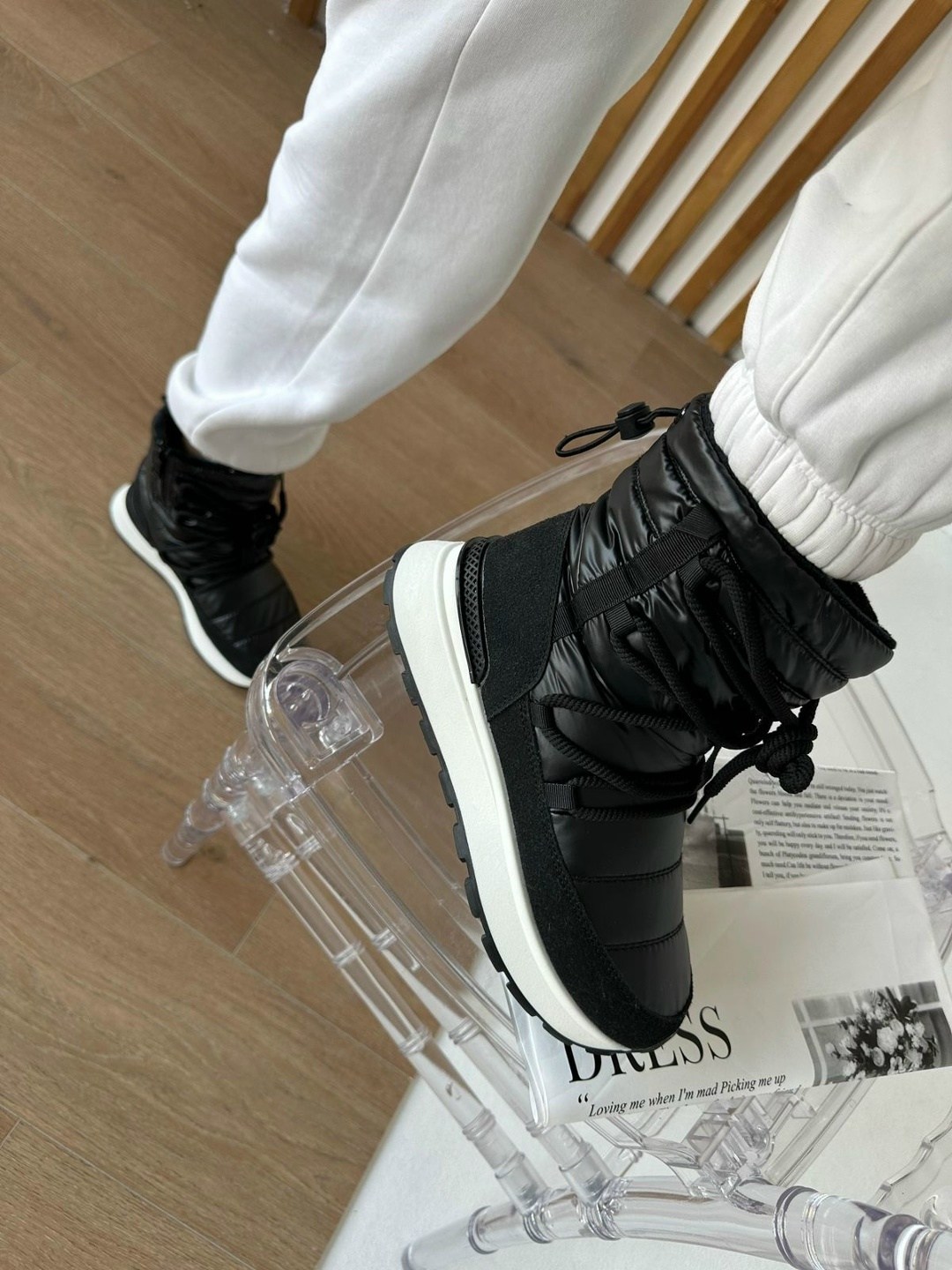 женские дутики,, дутики,дутики черные,зимние женские дутики