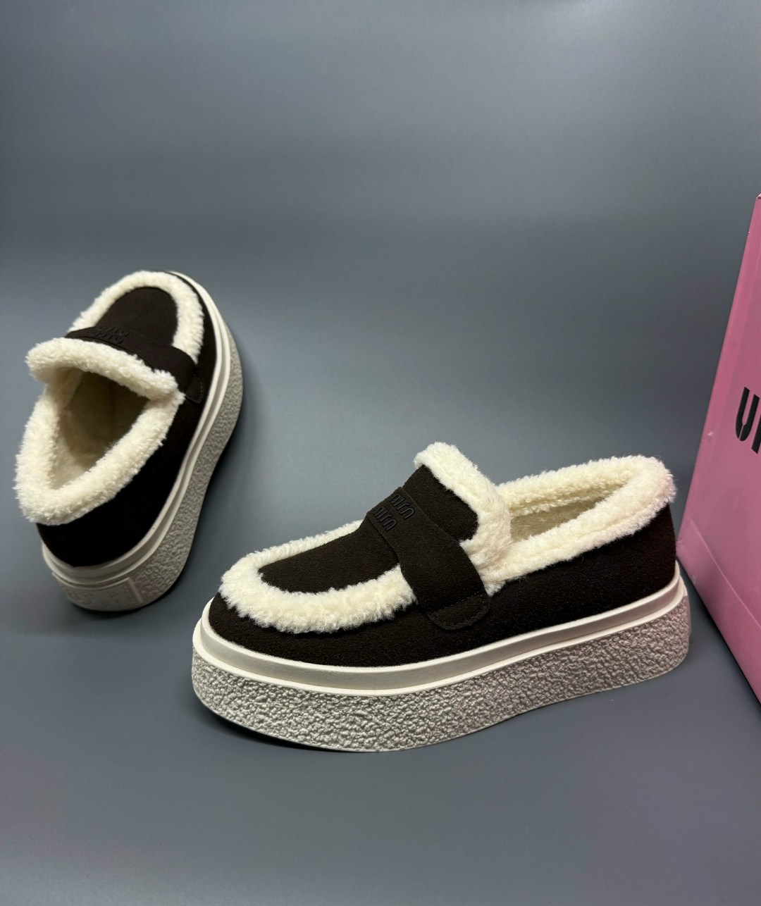 ,лоферы с мехам,женская ,меховые лоферы,зимняя женская