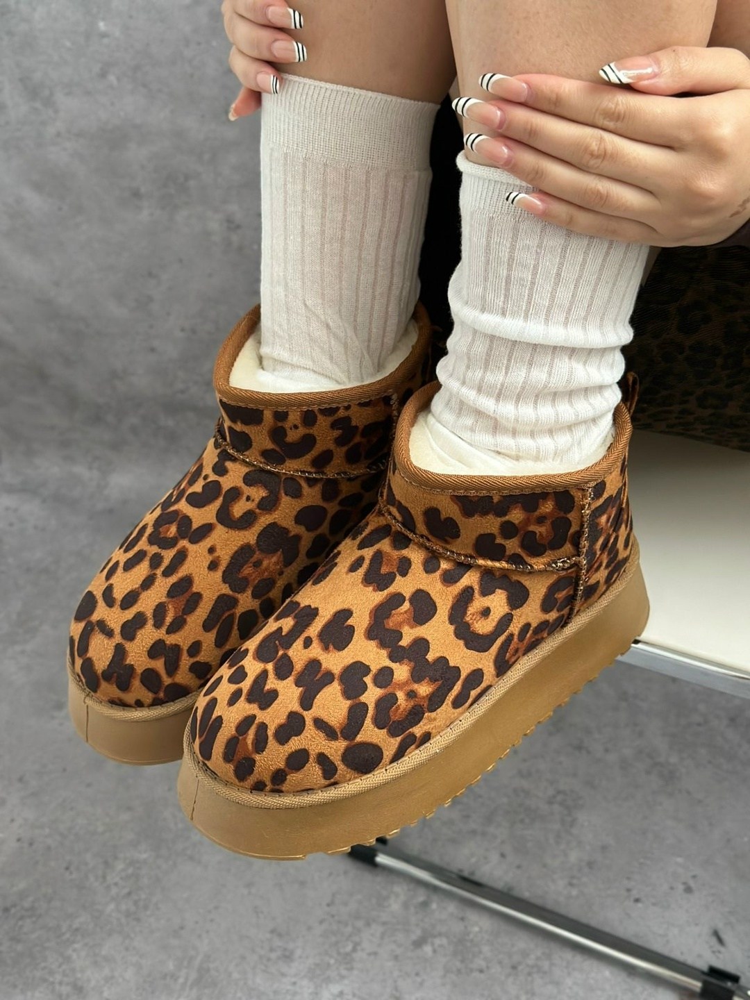 ,угги женские,леопардовые угги,женские зимние угги,зимние угги