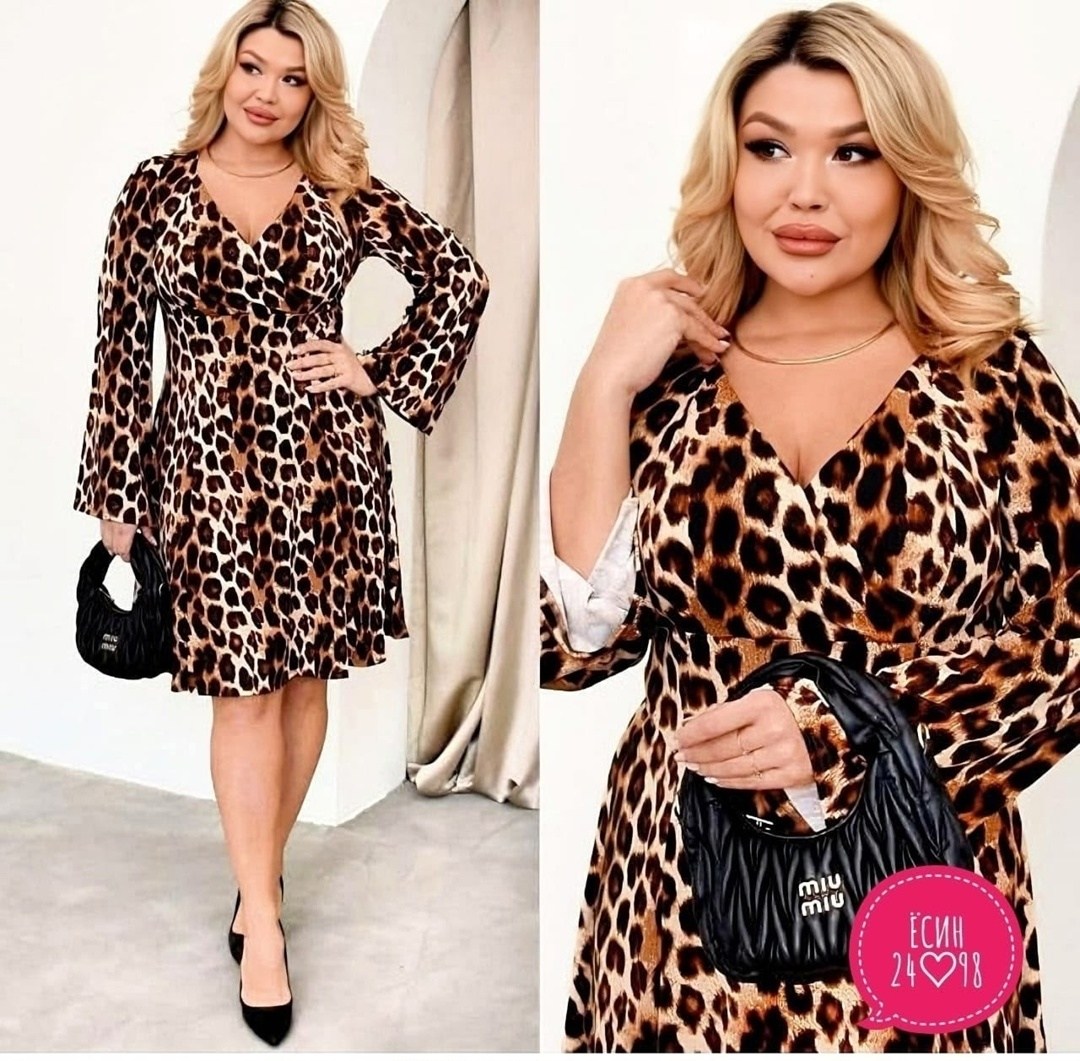 платье леопардовый принт плюс сайз,платье леопардовое,платье леопардовый принт,женское леопардовое платье,тигровые платья для полных женщин
