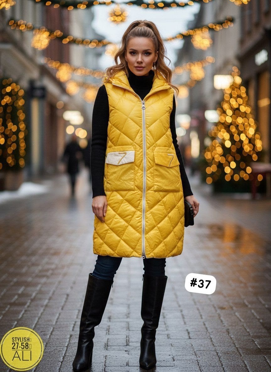 жилет стеганый женский удлиненный,жилет на синтепоне,удлиненный жилет,теплый жилет,жилетка женская