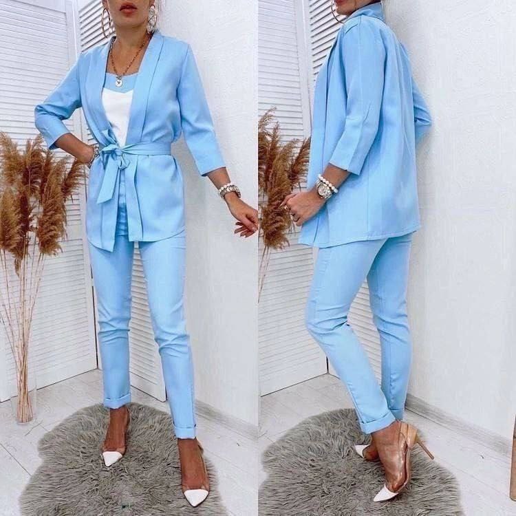 стильные женские костюмы,женский костюм тройка,костюм тройка модный,костюм тройка с брюками,женский костюм тройка черный