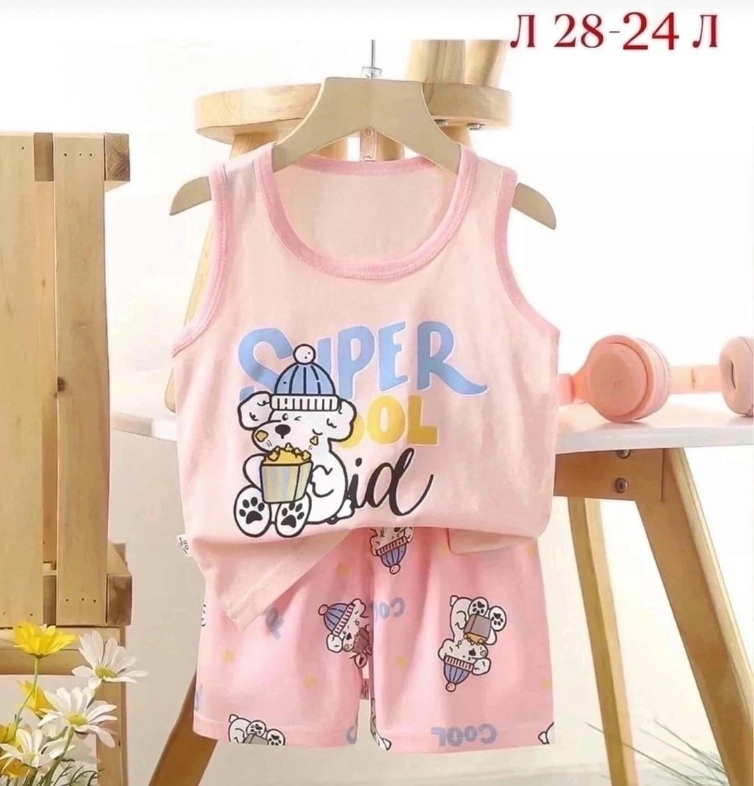 пижамный комплект для маленьких девочек,донелла майки на девочку,комплект одежды для маленьких девочек,комплект пижама,летняя одежда для девочек