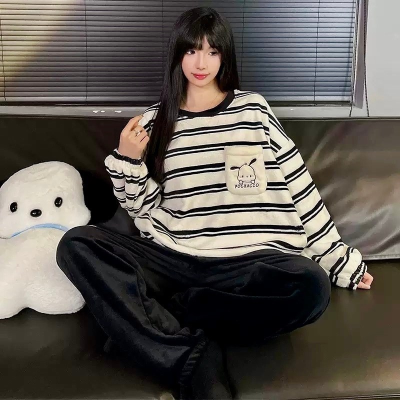 пижама теплая плюшевая со штанами,пижама женская со штанами теплая домашняя плюшевая,пижама домашний одежда,пижама повседневная,пижамы для женщин