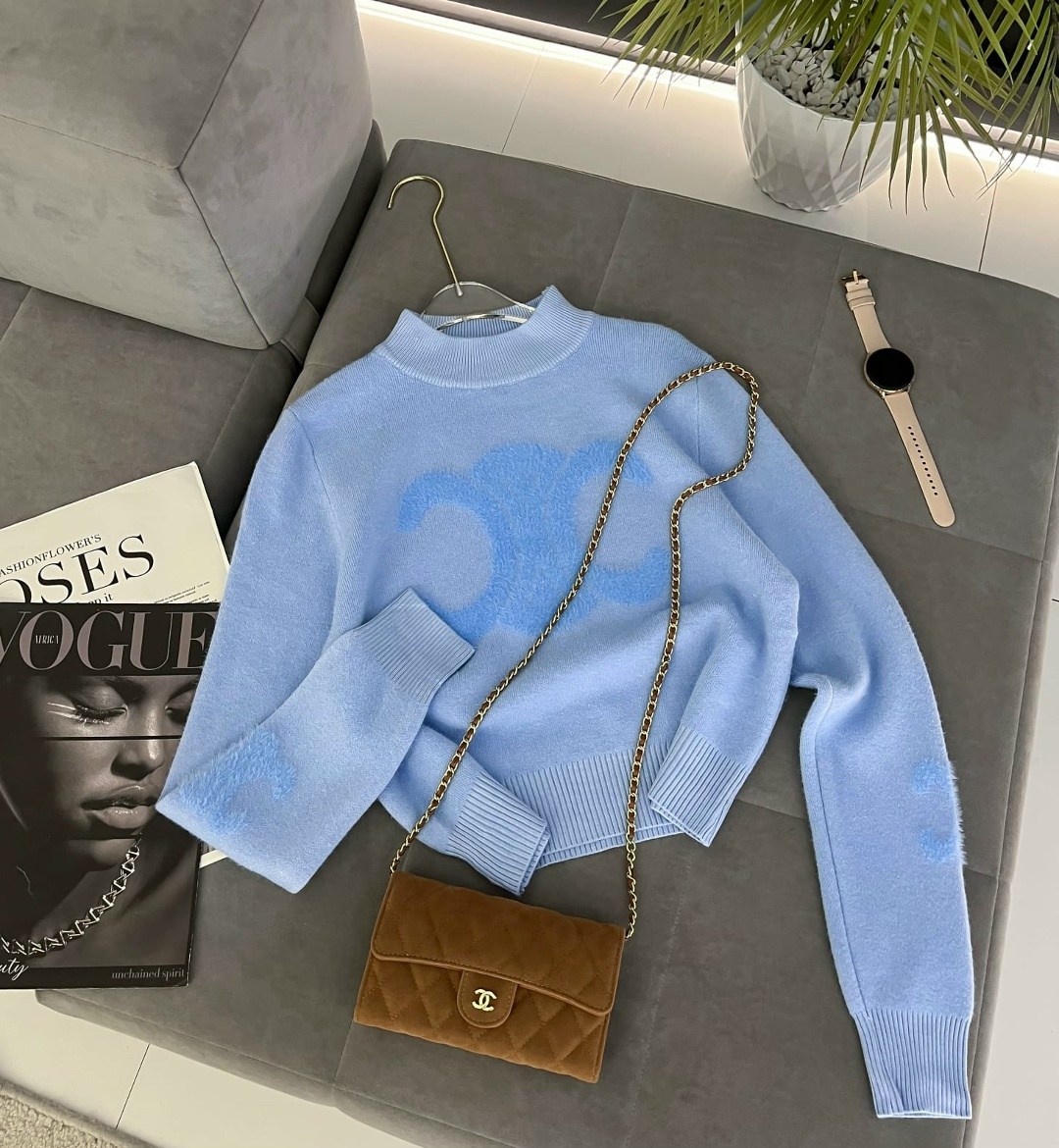 джемпер теплый,свитера вязаные,свитер женский голубой,вязаные свитера женские,модный женский свитер