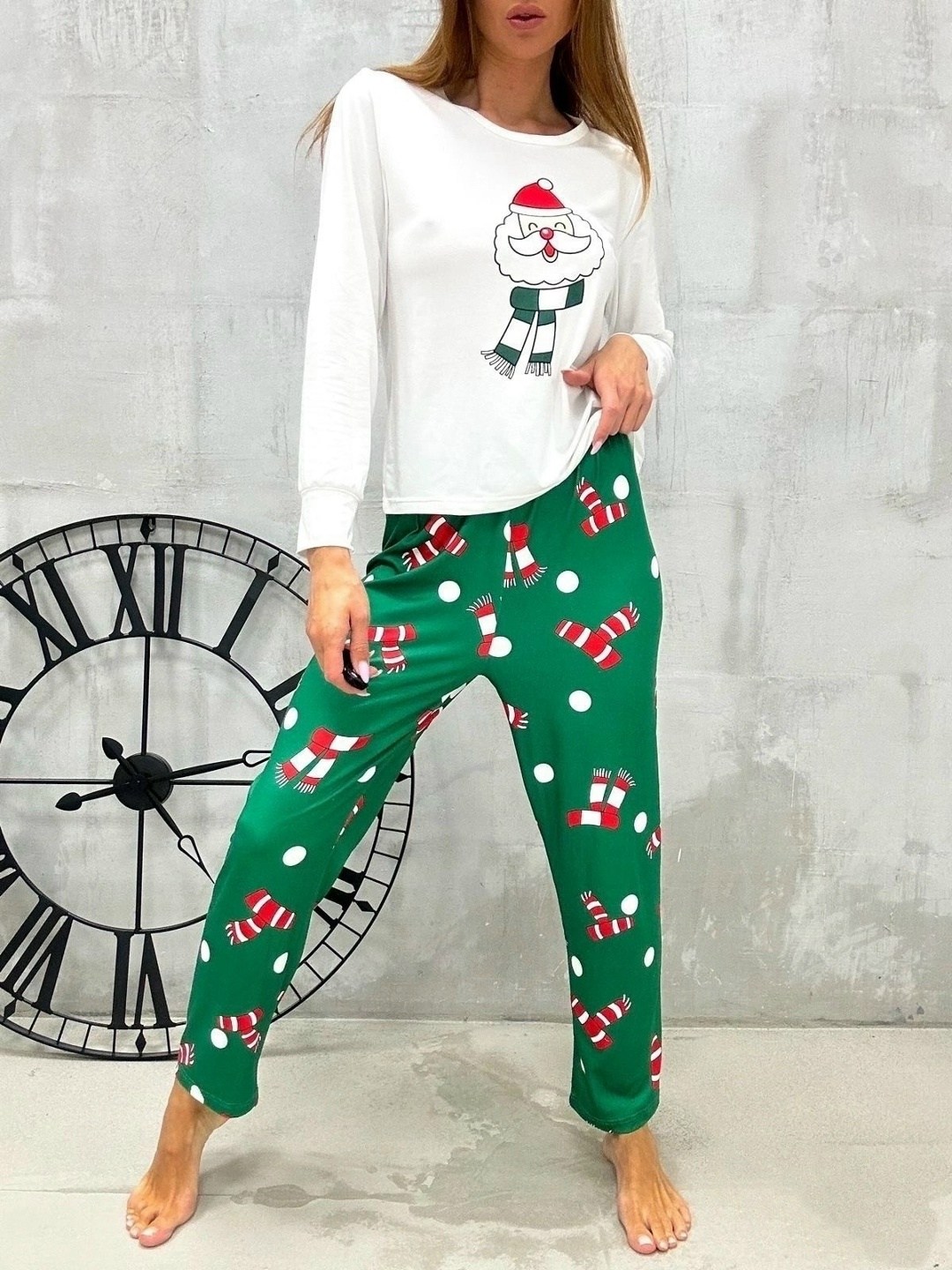 пижама новогодняя,пижама женская новогодняя,пижама новогодняя со штанами,комплект пижама,рождественская пижама