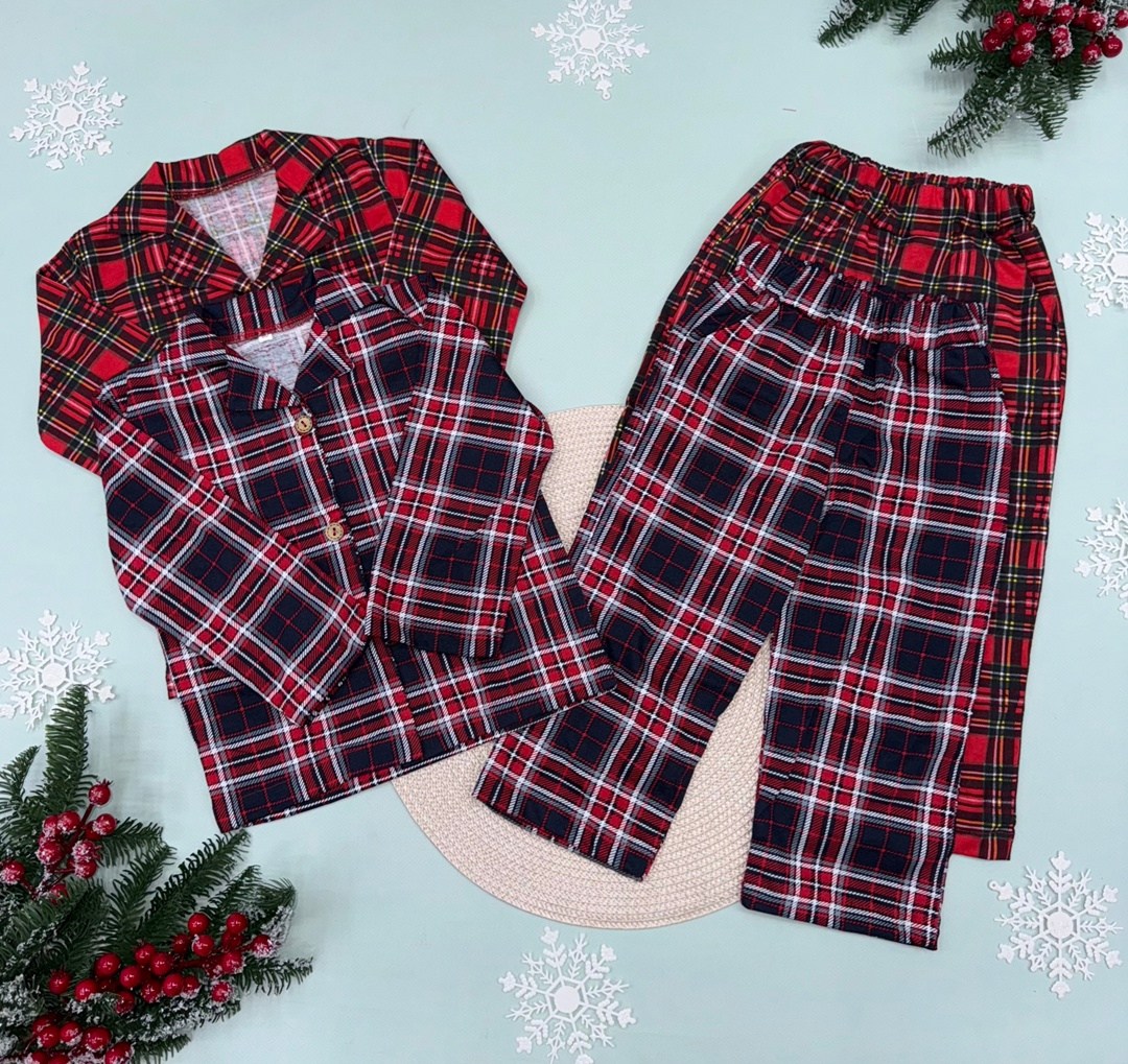 пижама в клетку,клетчатая пижама,комплект пижама,новогодние пижамы,красная пижама