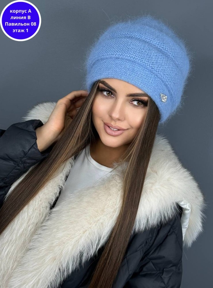 женская шапка,зимние женские шапки,шапка для женщин,женская шапка из ангоры,вязаная шапка женская