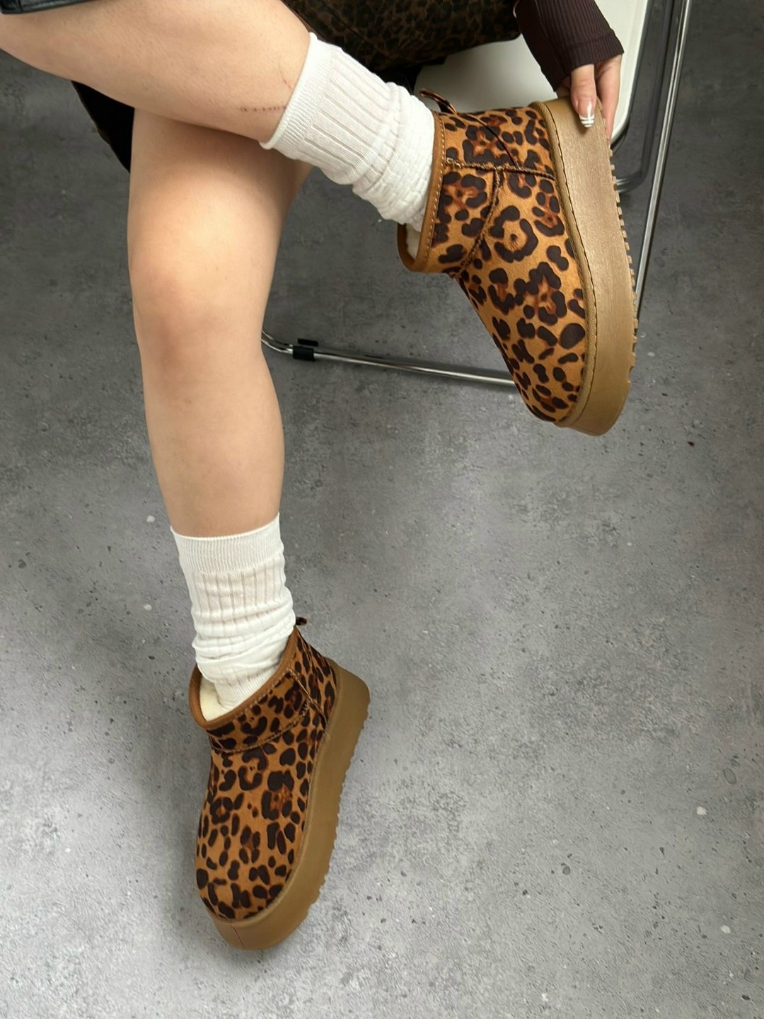 ,угги женские,леопардовые угги,женские зимние угги,зимние угги