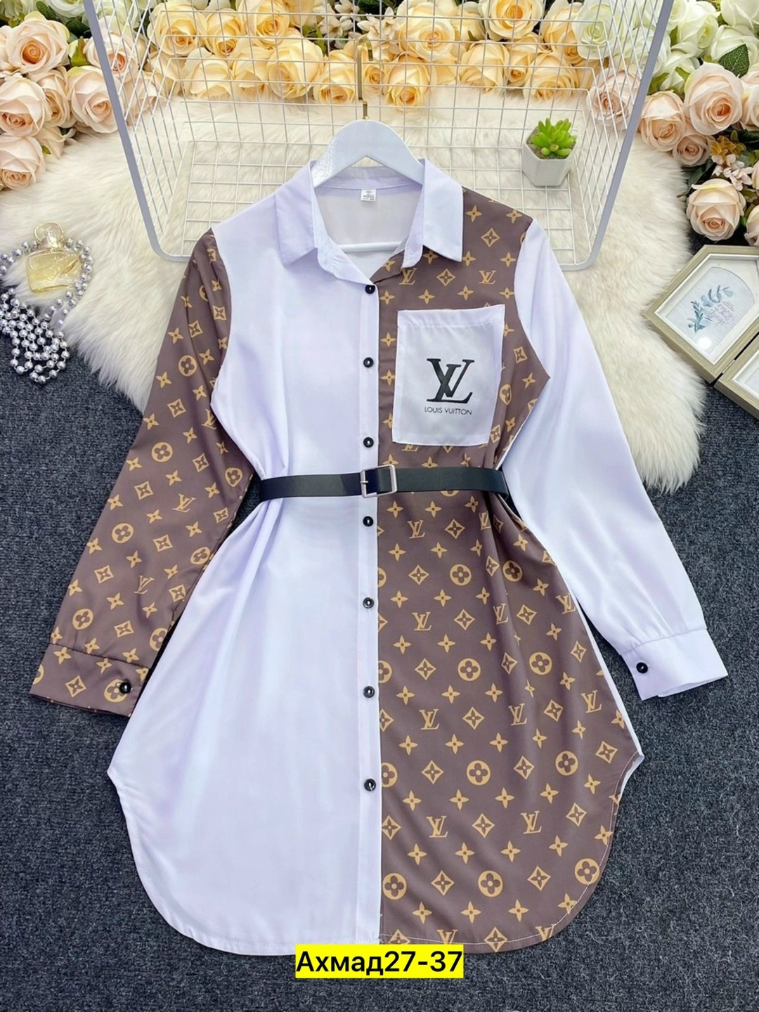 рубашка женская,рубашка louis vuitton,женское платье рубашка,рубашка стильная,