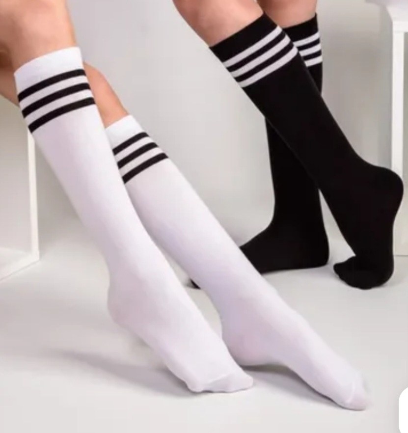 гольфы хлопок,гольфы детские,белые гольфы с красной полоской,комплект носков белый с полоской,женские гольфы