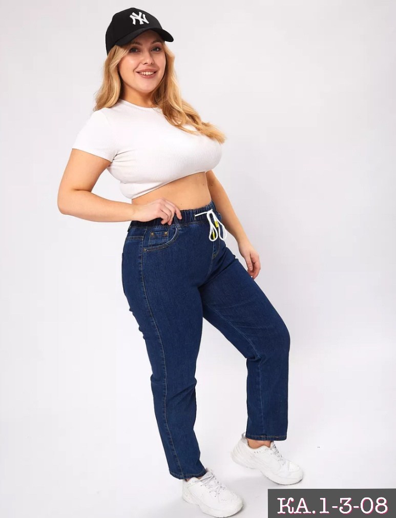 женские джинсы большие размеры,джинсы женские,зауженные женские джинсы,джинсы на резинке,джинсы для полных