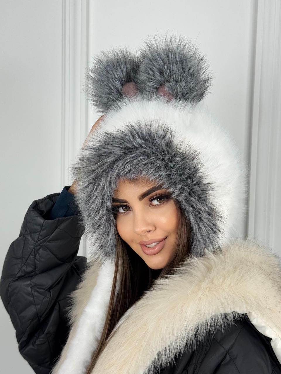 шапка ушанка зимняя меховая с ушками,женская меховая шапка,меховая шапка,шапка ушанка меховая,шапка ушанка женская