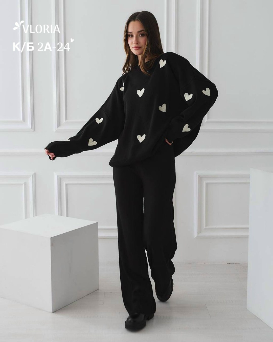 костюм двойка женская,костюм двойка кашемир,трикотажные костюмы,костюм с сердечком,женский вязаный костюм