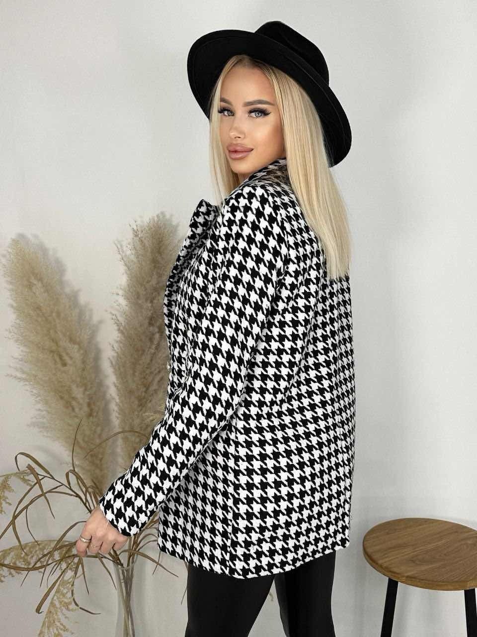 твидовый пиджак в клетку женский,пиджак гусиная лапка,жакет,пиджак и жакет,стильное пальто