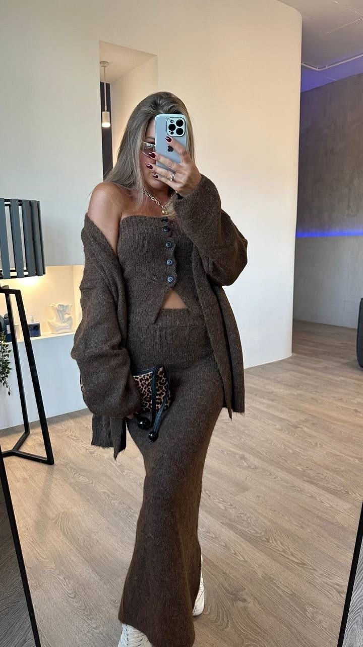 комплект кардиган,вязаные кардиганы,вязаные костюмы,вязаные комплекты,объемный кардиган