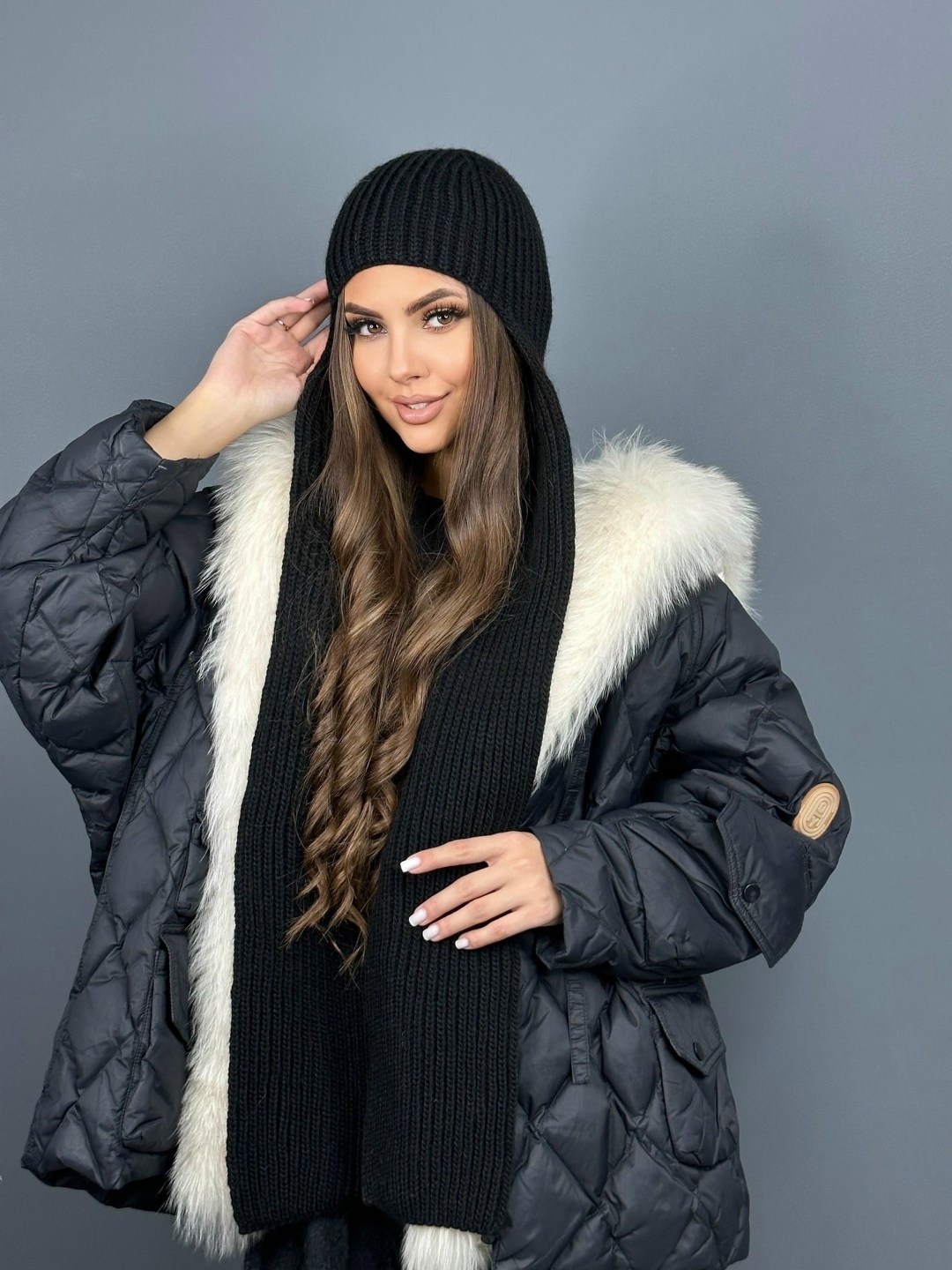 модная шапка,шапка ушанка женская,женская шапка,вязаная шапка с длинными ушами,женская вязаная шапка