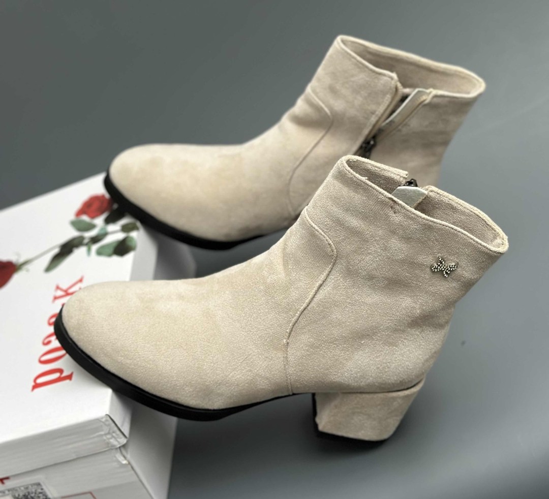 ,женские ботильоны,бежевые ботильоны,замшевые ботильоны,женская